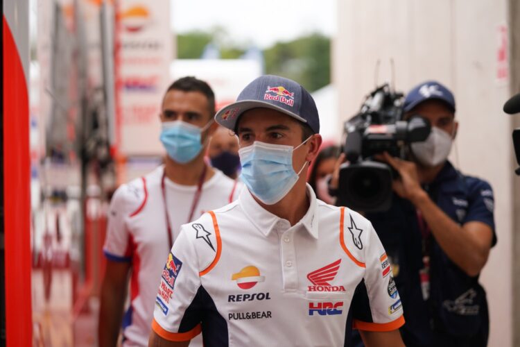 Marc Marquez returns to the MotoGP paddock