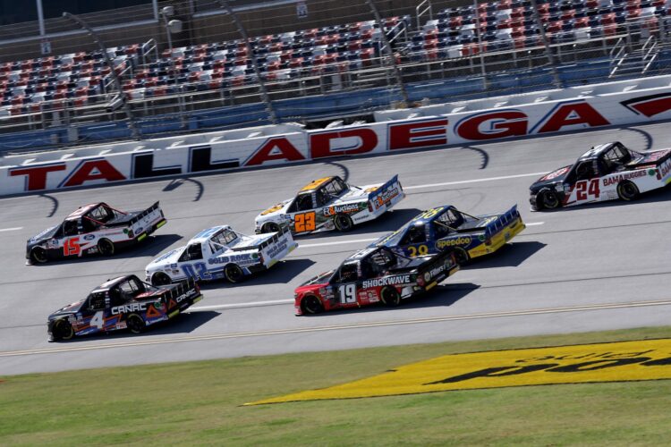 Lessard earns first NASCAR Truck race win at Talladega