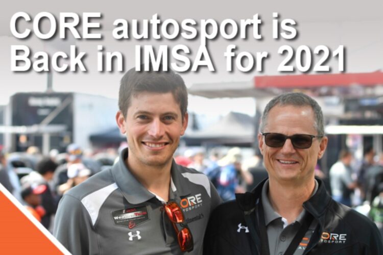 CORE autosport is Back in IMSA for 2021