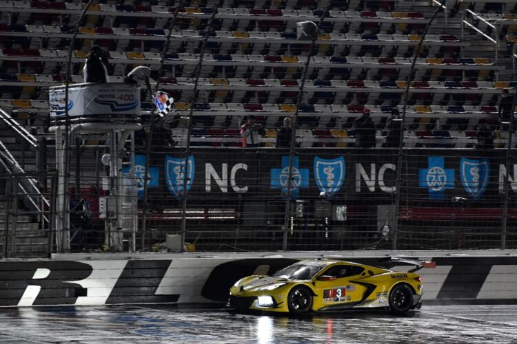 IMSA: Garcia beats Edwards to win wet and wild Roval race