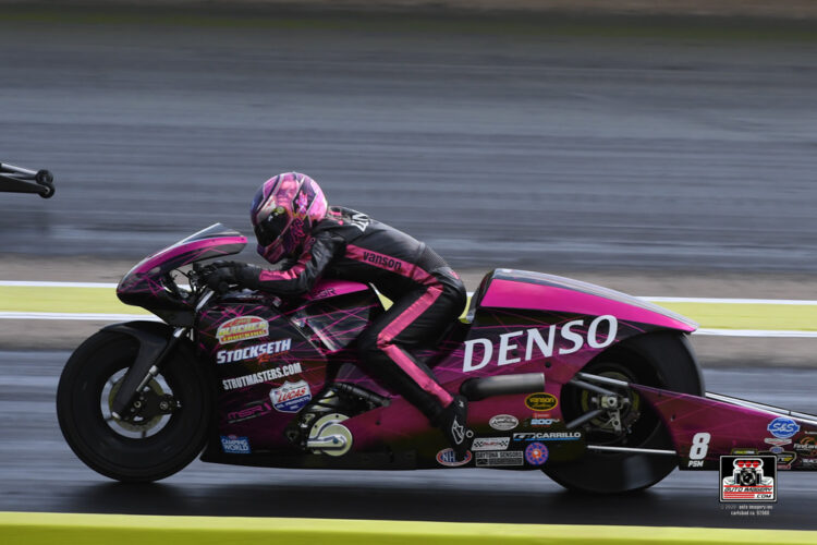 NHRA Pro Stock Motorcyclist Angie Smith Breaks 200-mph Barrier