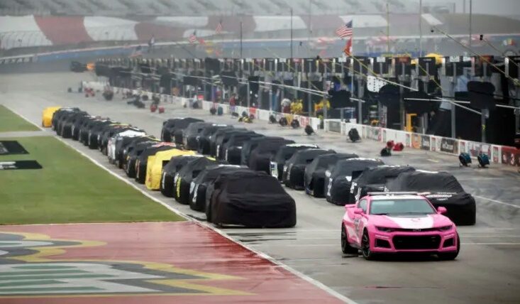 NASCAR Texas race is delayed again as more rain falls Monday  (Update)