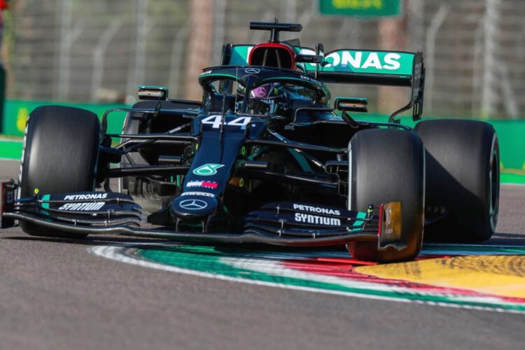 Hamilton tops F1 practice at Imola