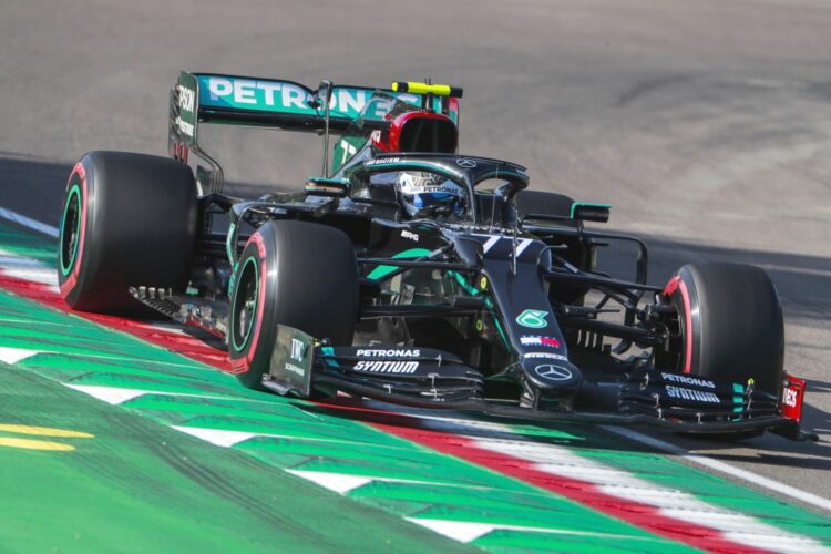 Bottas nips Hamilton for F1 pole at Imola