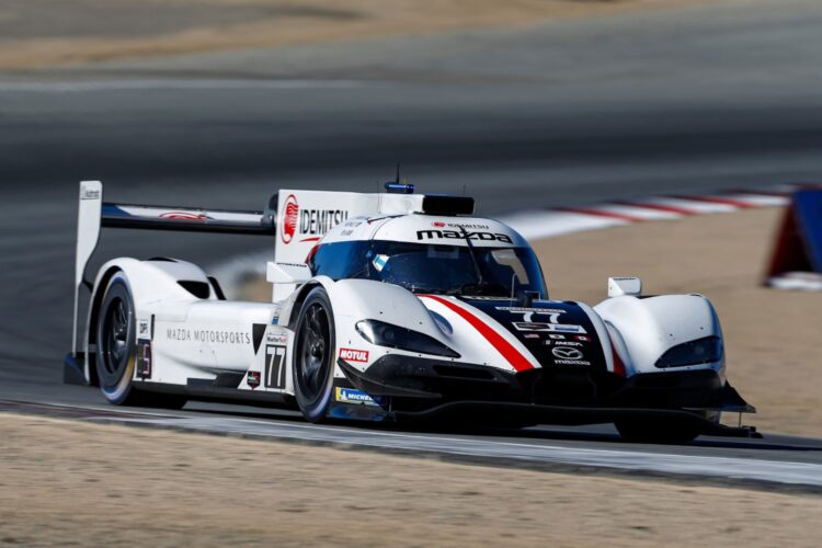 Jarvis Mazda Tops IMSA practice at Laguna Seca