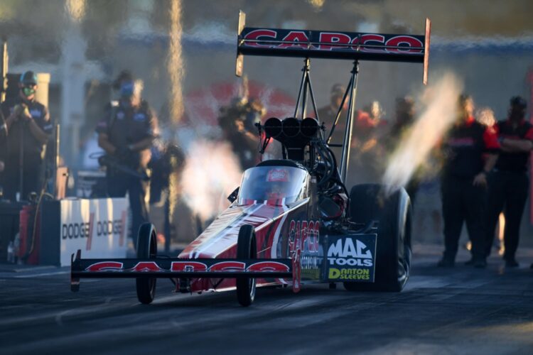 NHRA: Torrence, Capps, Anderson, and Kraweic lead Las Vegas fields