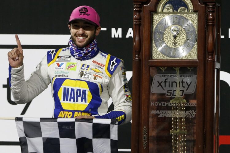 Chase Elliott wins Martinsville Cup Race