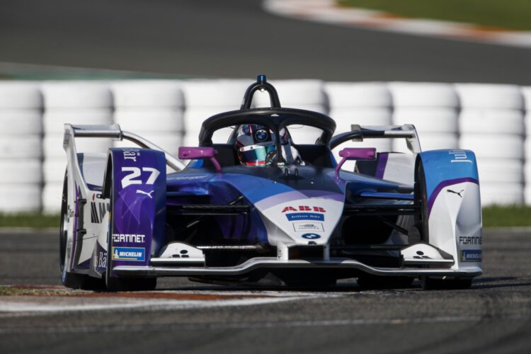 Guenther ends Formula E Valencia test on top for Andretti BMW