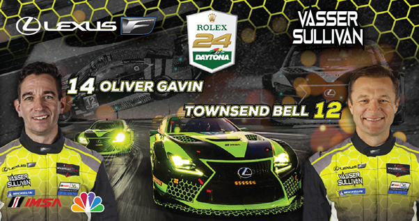 Bell and Gavin join Vasser Sullivan for Rolex 24