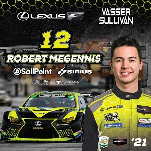 Megennis Joins Vasser Sullivan for IMSA Endurance Races