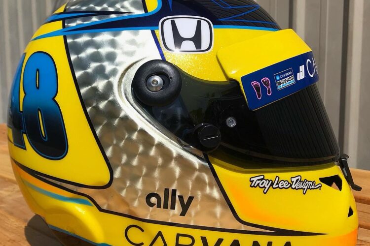 Jimmie Johnson reveals new helmet – Best looking of all IndyCar drivers