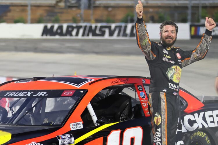 Truex Jr wins rain delayed Cup race at Martinsville