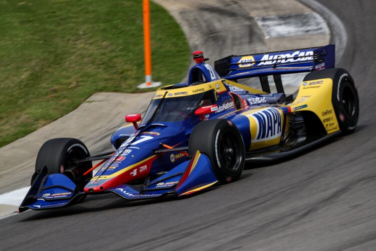 Rossi leads 2nd IndyCar practice at Barber