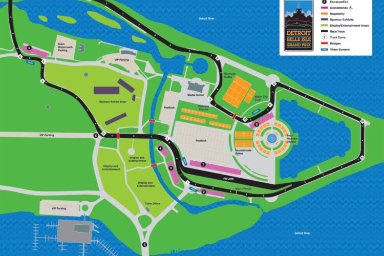 Belle Isle takes shape for Detroit Grand Prix