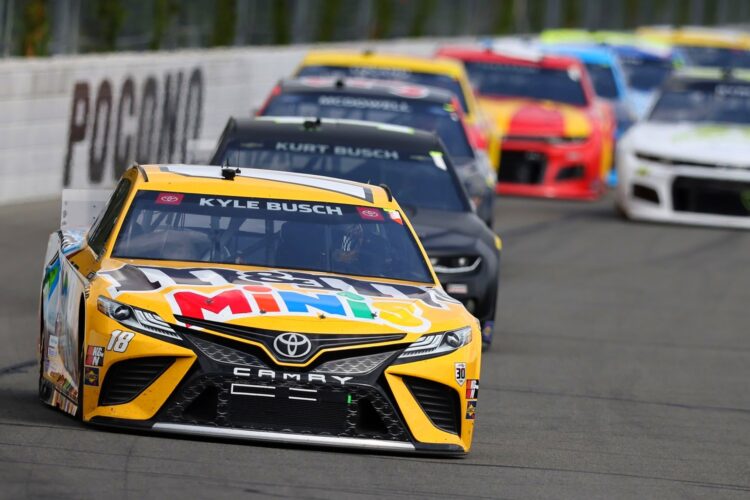 NASCAR: Kyle Busch wins fuel mileage race at Pocono