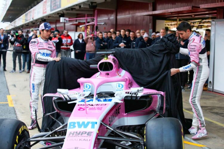 Force India launches 2018 car in Barcelona