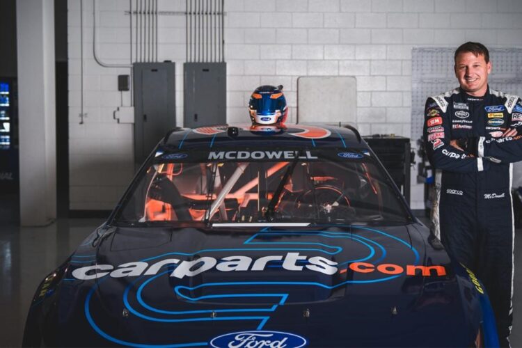 NASCAR: CarParts.com Back with McDowell at Indy Road Course