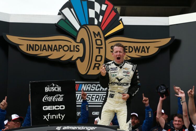 NASCAR: Allmendinger wins the Verizon 200 Cup Race at Indy