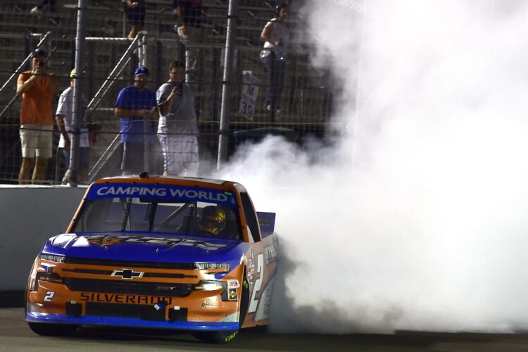 NASCAR: Sheldon Creed wins Truck playoff opener at WWT Raceway