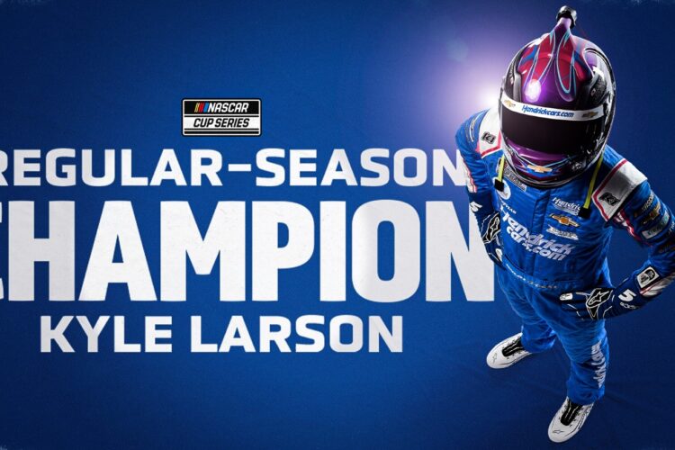 Larson crowned 2021 NASCAR regular season champion