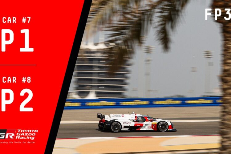 WEC: Toyota again 1-2 in final Bahrain practice