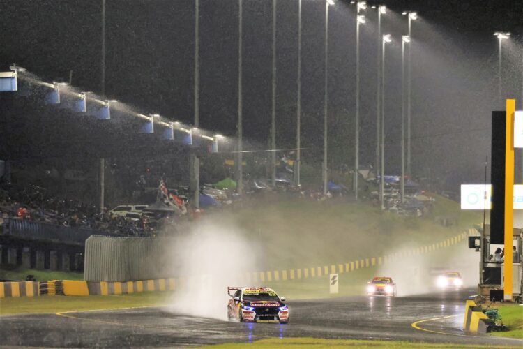 Supercars: Whincup wins chaotic wet night race under red flag