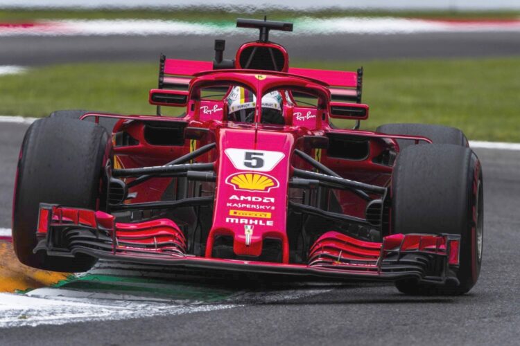 Vettel leads Ferrari 1-2 in 2nd Monza practice