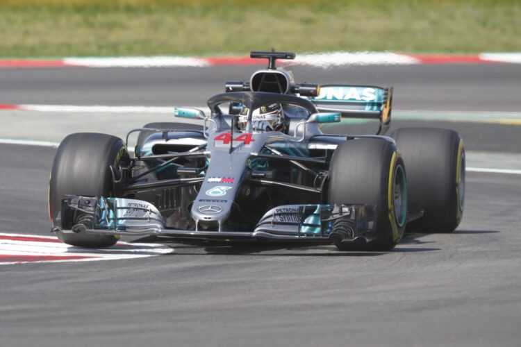 Mercedes locks out front row for Spanish GP