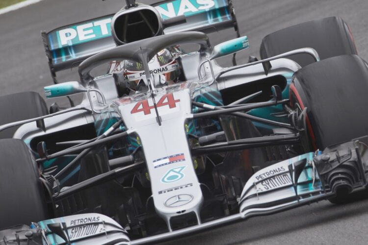 Mercedes team dominates Spanish GP