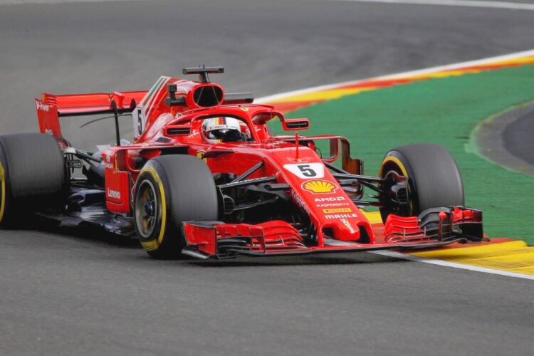 Vettel puts Ferrari on top in opening Spa practice