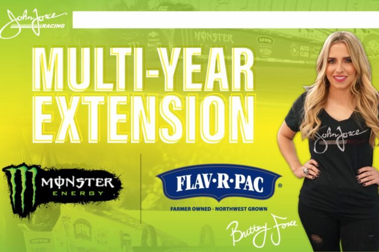 NHRA: Monster Energy And Flav-R-Pac Sign Multi-Year Extension With John Force Racing