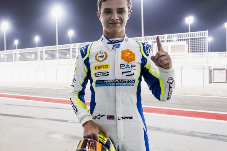 Norris grabs maiden F2 pole in thrilling Bahrain qualifying session