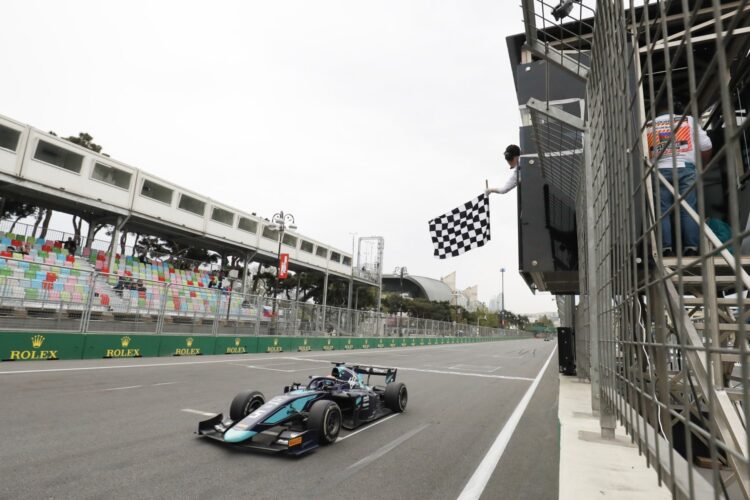 Albon wins Race 1 in Azerbaijan