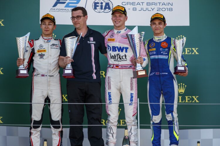 Gunther beats Russell in F2 sprint race