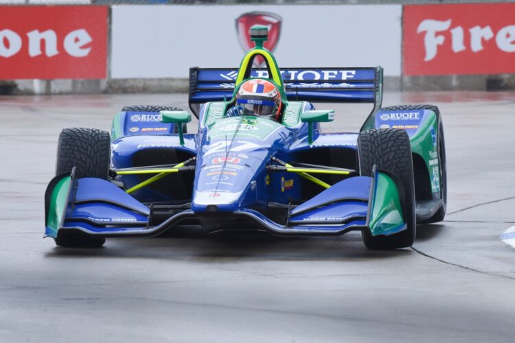 Alexander Rossi wins Detroit GP Race 2 pole in wet