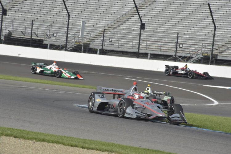 Power over King in Indy GP practice 2