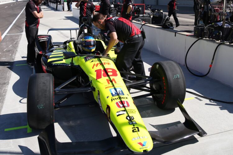 Andretti goes 224 mph to top morning times at Indianapolis