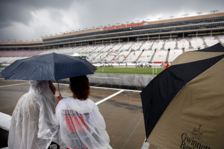 NASCAR: Rain halts action in Atlanta