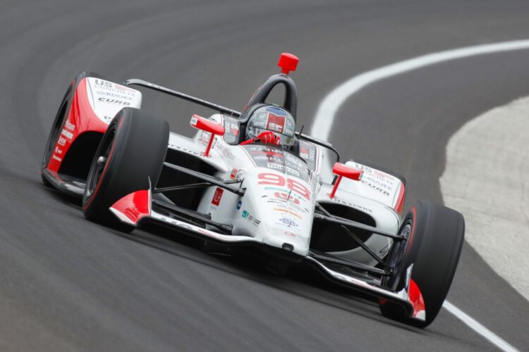 Andretti leads Honda 1-2-3-4 on Wednesday at over 227 mph