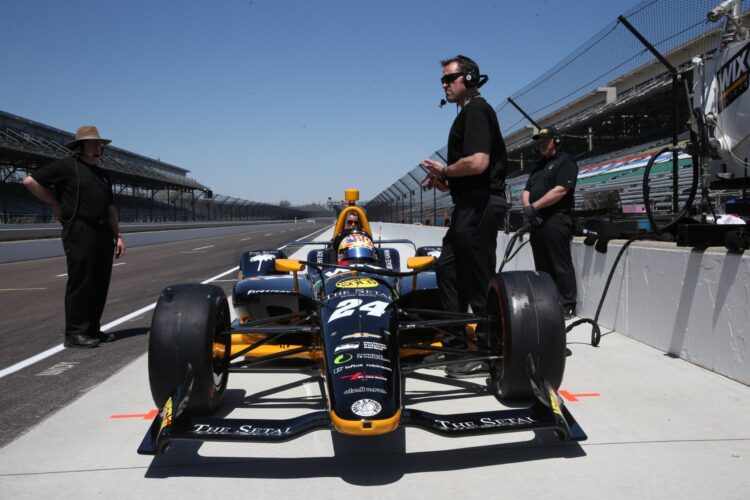 Karam Enjoys his Return to IMS Tuesday in Testing for Indy 500