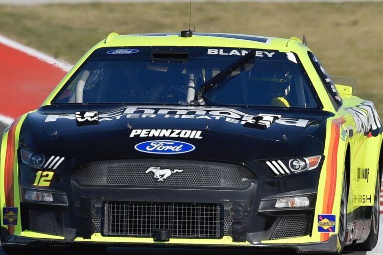 NASCAR: Blaney Recovers from Spin to Claim Pole at COTA