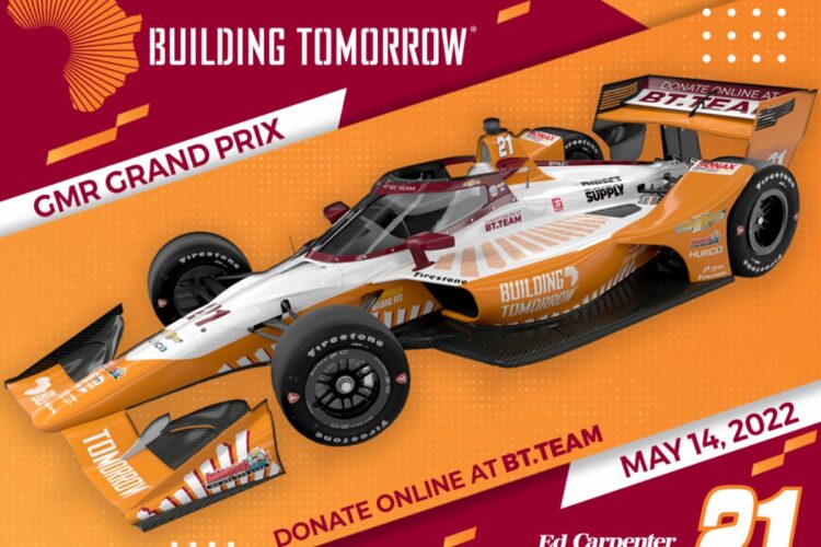 IndyCar: ECR partners with Building Tomorrow to educate children in Uganda