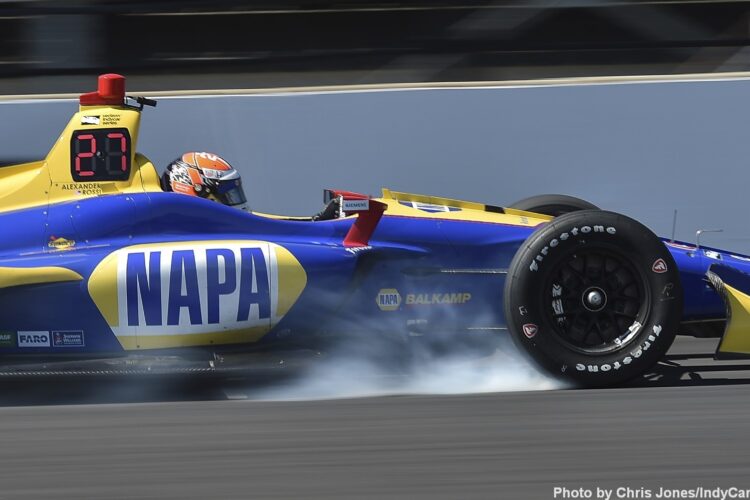 Rossi tops times in frigid Indy