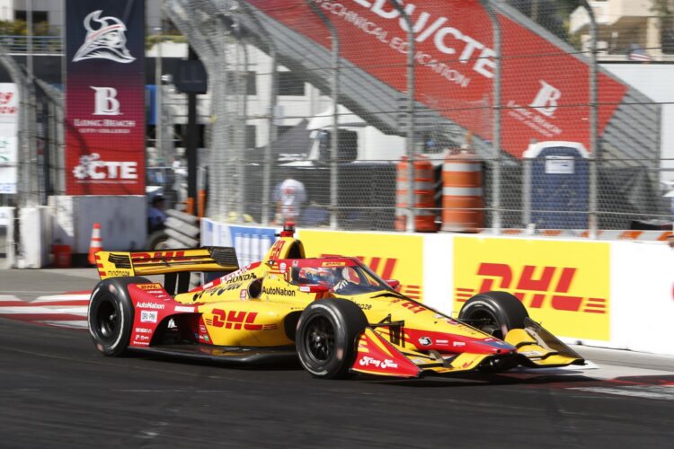 IndyCar: Grosjean Tops the Final Practice in Long Beach