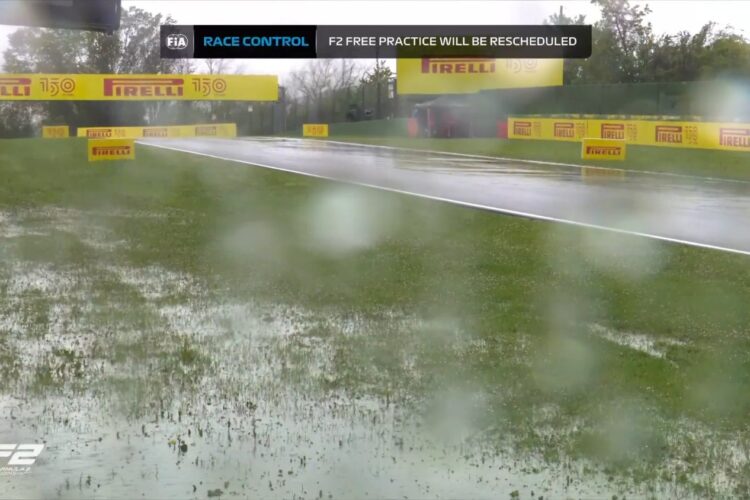 F1: Imola a rainy swamping mess Friday morning