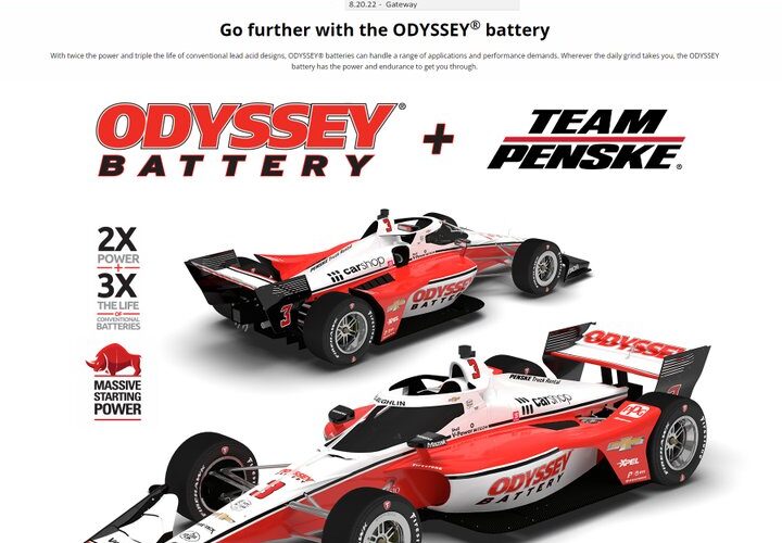 IndyCar: Enersys And Penske Renew Partnership For Indycar Season