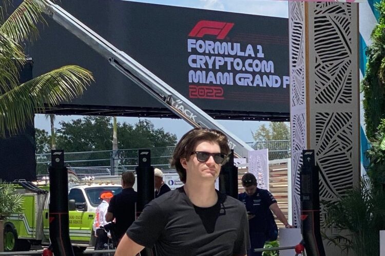 F1: IndyCar driver Colton Herta in Miami for F1 race