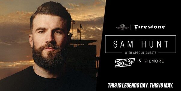 Sam Hunt To Headline Firestone Legends Day Concert