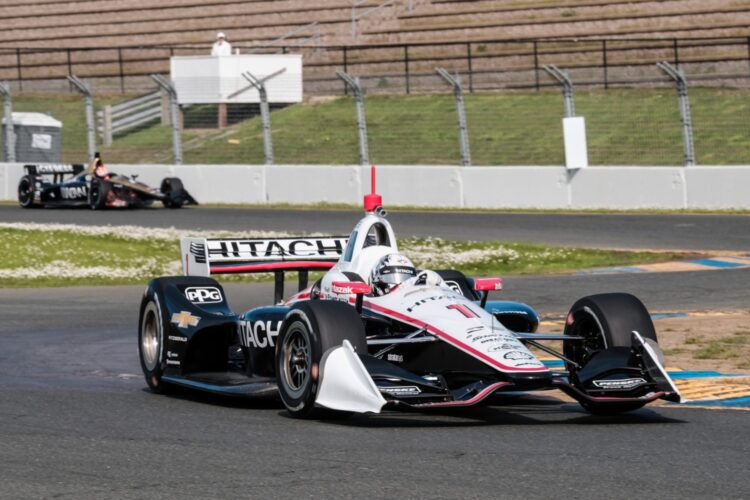 IndyCar Drivers Complete One-Day Test at Sonoma Raceway