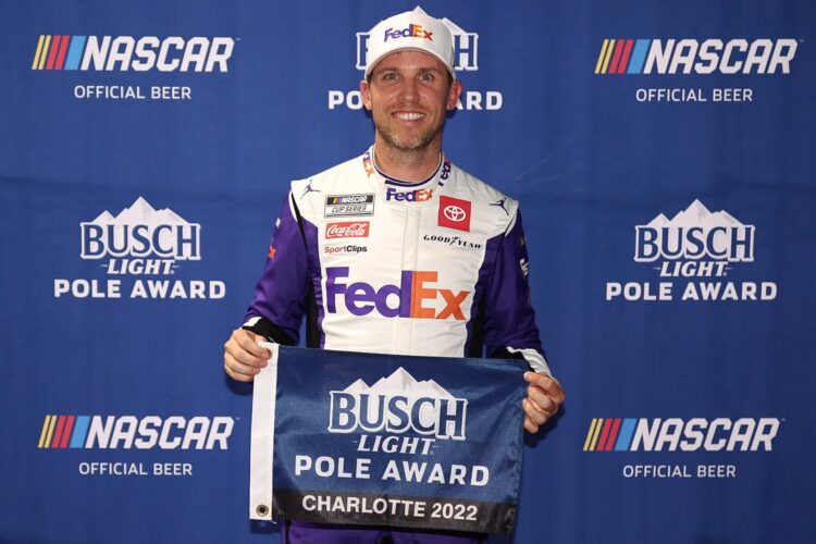 NASCAR: Hamlin wins pole for Coca-Cola 600